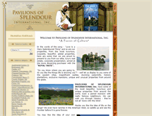 Tablet Screenshot of pavilionsofsplendourinternational.com